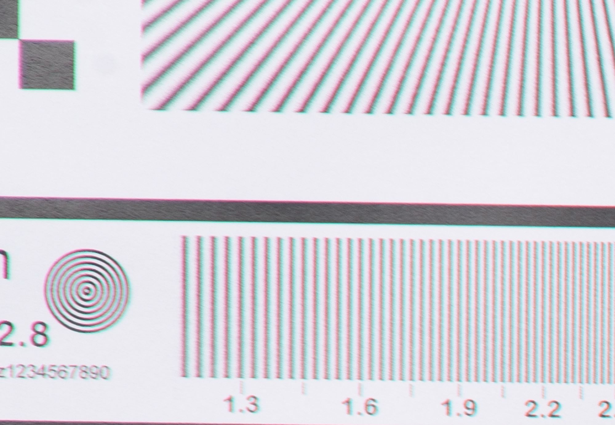 Hanimex 200mm Focus Chart
