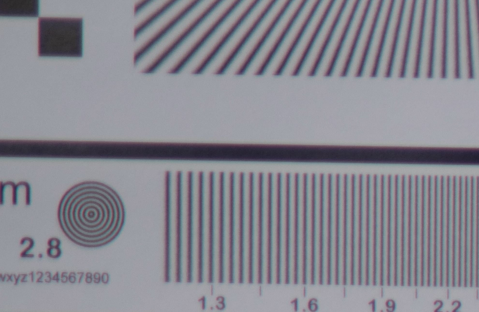 Hanimex 200mm Focus Chart