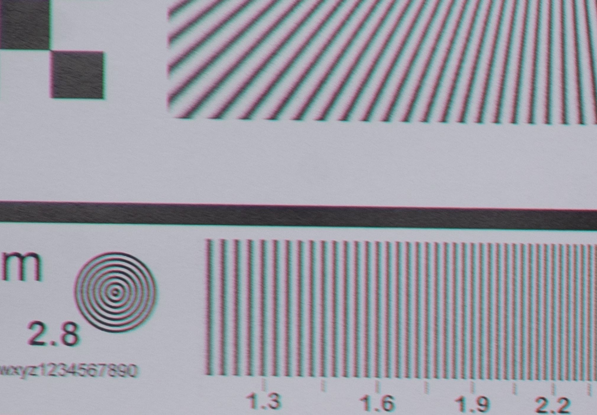 Hanimex 200mm Focus Chart